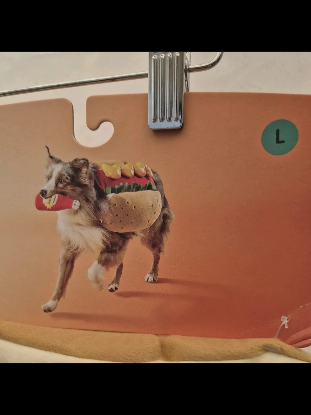 Hot Dog Full Body Halloween Dog Costume with Ketchup Toy - L - Boots & Barkley™
